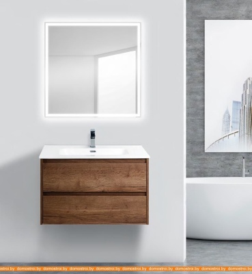Тумба под умывальник BelBagno Kraft-800-2C-SO-RT (rovere tabacco) фотография