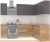 Кухня Интермебель Микс Топ-27 1.9x1.72м прав (графит сер-дуб крафт зол-ателье св.) фотография