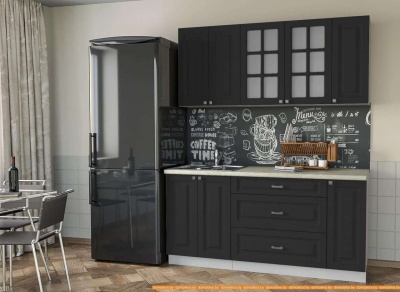 Кухня Интерлиния Мила Деко 1.7Б (пепел/опал светлый) фотография