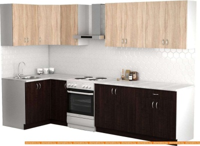 Кухня S-Company Клео лайт 1.2x2.5 левая (венге/дуб сонома) фотография