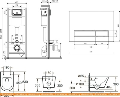 Унитаз Lavinia Boho Relfix Biore Rimless 7 в 1 87040105 (белое стекло) фотография
