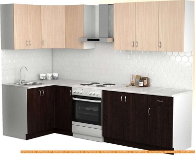 Кухня S-Company Клео лайт 1.2x2.2 левая (венге/дуб молочный) фотография