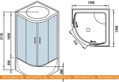 Душевая кабина WeltWasser WW500 Emmer 13555 фотография