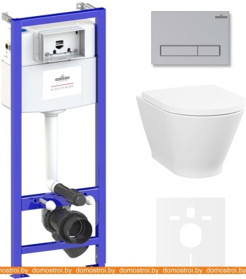 Унитаз Lavinia Boho Relfix Elegant Rimless 6 в 1 87561061 (матовый хром пластик) фотография