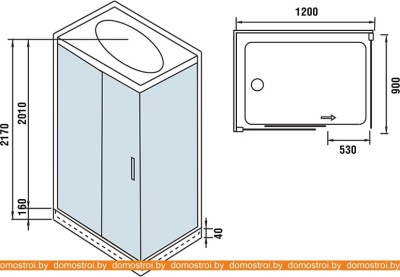Душевая кабина WeltWasser WW500 Laine 1214 фотография