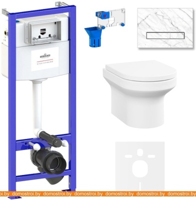 Унитаз Lavinia Boho Relfix Grance Hill Rimless 7 в 1 87561057 (statuary камень) фотография