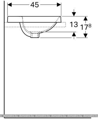 Умывальник Geberit VariForm 500.733.01.2 фотография