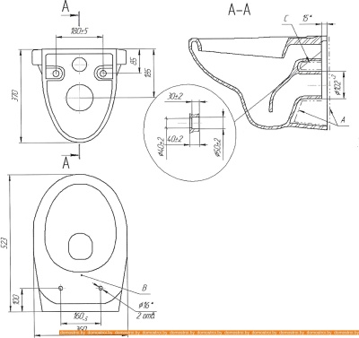Унитаз Cersanit Delfi SET-DEL/Vec/S-DL/Ac-Cg-w фотография
