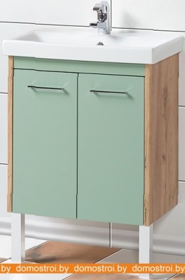 Тумба Акваль Мята 60 МЯТА.60.10.07.N под умывальник Moduo 60 фотография