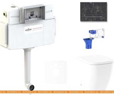 Унитаз Lavinia Boho Relfix One 5 в 1 87551031 (greek black искусств. камень) фотография