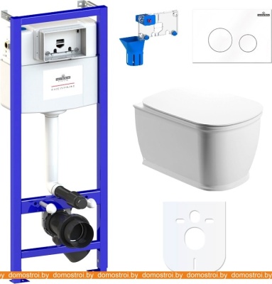 Унитаз Lavinia Boho Relfix Bell Pro Rimless 7 в 1 87040041 (белый пластик) фотография