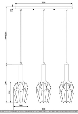 Подвесная люстра Freya Delta FR9001PL-03B фотография