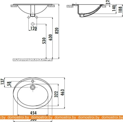 Умывальник Creavit TP 58x46 TP230-00CB00E-0000 фотография