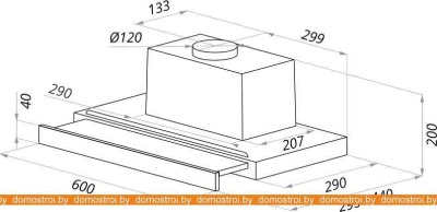 Вытяжка MAUNFELD Ouse Touch 60 (белый) фотография