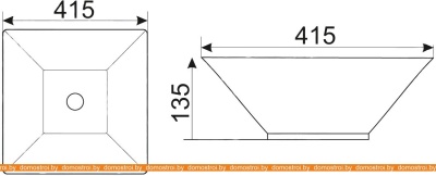 Умывальник CeramaLux MNC182 фотография
