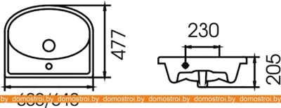 Умывальник Cersanit Erica 60 фотография