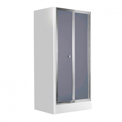 Складывающиеся двери в нишу «Deante Flex» — 90х185см, стекло графитовое фотография