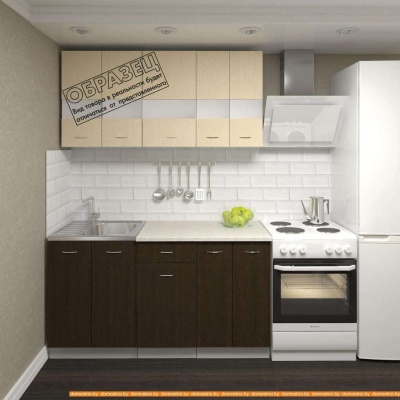 Кухня Кортекс-мебель Корнелия Экстра 1.5м (белый/береза/марсель) фотография