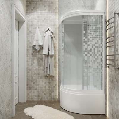 Душевая кабина Triton Стандарт Б3 ДН4 90x90 мозаика фотография