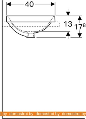 Умывальник Geberit VariForm 500.738.01.2 фотография