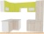 Кухня ВерсоМебель Эко-5 1.2x2.6 левая (ясень шимо светлый/зеленый лайм) фотография