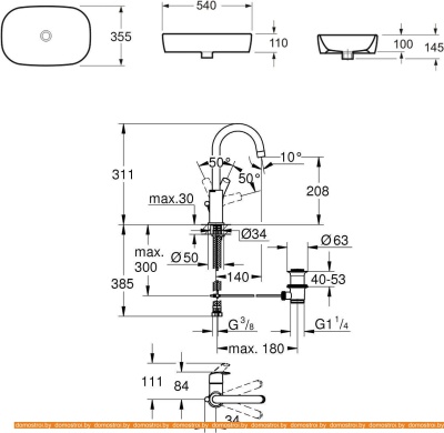 Умывальник Lavinia Boho Bathroom 21510195 (раковина, Смеситель) фотография