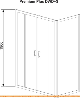 Душевой уголок Radaway Premium Plus DWD+S 180x90 фотография