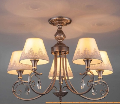 Люстра Евросвет 60069/5 (серебристый) фотография