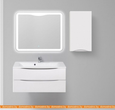 Шкаф-полупенал BelBagno Fly-Marino-750-1A-SC-BO-P-R (bianco opaco) фотография