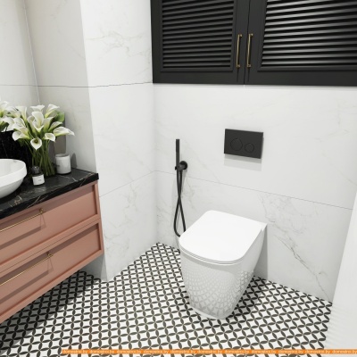 Унитаз Lavinia Boho Relfix Bell Pro 5 в 1 87060212 (черный пластик) фотография