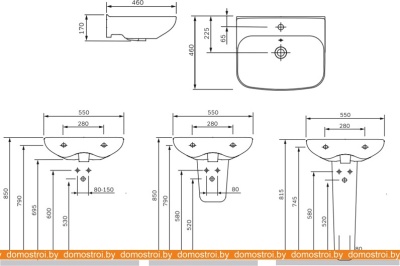 Умывальник AM.PM Like C804221WH фотография