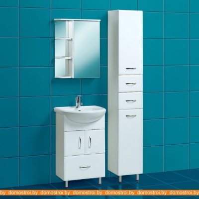 Шкаф с зеркалом Акваль Эмили 55 AL.04.55.55.R фотография