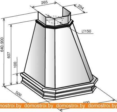 Вытяжка Elikor Пергола 60П-650-П3Л (бежевый/бук орех) фотография