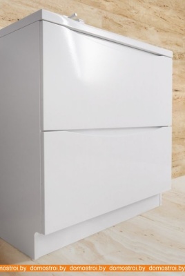 Тумба под умывальник BelBagno Marino-800-2C-PIA-BL-P (bianco lucido) фотография