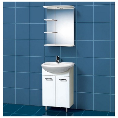 Зеркальный шкаф Акваль Ника 55 [AN.04.55.00.N] фотография