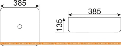 Умывальник CeramaLux D1303H004 фотография