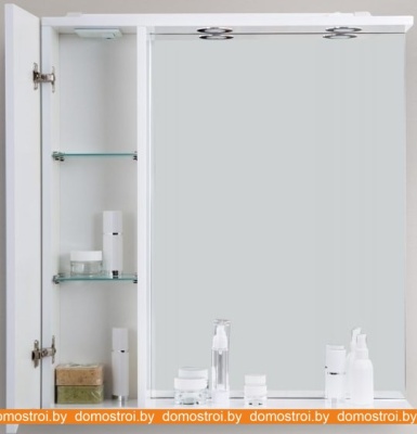 Шкаф с зеркалом BelBagno Marino-SPC-700/750-1A-BL-P-R (bianco lucido) фотография
