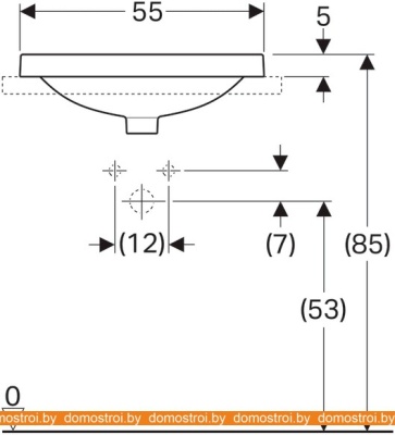 Умывальник Geberit VariForm 500.743.01.2 фотография