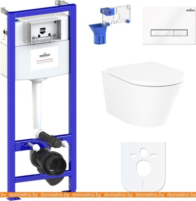 Унитаз Lavinia Boho Biore Compacto Rimless 7 в 1 87040093 (белое стекло) фотография