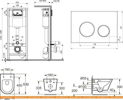 Унитаз Lavinia Boho Relfix Biore Rimless 9 в 1 97020161 (белый пластик) фотография