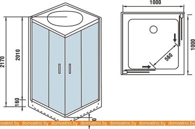 Душевая кабина WeltWasser WW500 Laine 1004 фотография