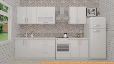 Кухня ВерсоМебель ВерсоЛайн 4-2.3 (белый 001) фотография