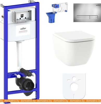 Унитаз Lavinia Boho Relfix One Rimless 7 в 1 87040074 (хром пластик) фотография