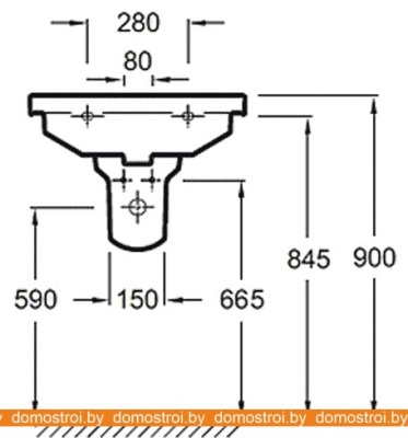 Умывальник Jacob Delafon Struktura 60x48 EXI112 фотография
