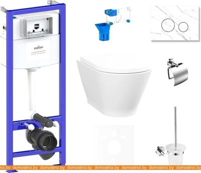 Унитаз Lavinia Boho Relfix Elegant Rimless 9 в 1 75110466 (statuary камень) фотография