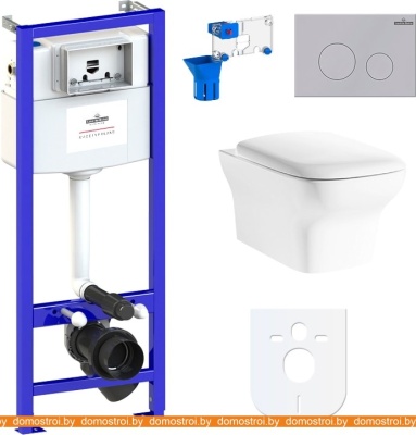 Унитаз Lavinia Boho Relfix Bristol Rimless 7 в 1 87040115 (матовый пластик) фотография