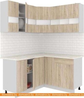 Кухня Кортекс-мебель Корнелия Экстра 1.5x1.5м (дуб сонома/марсель) фотография