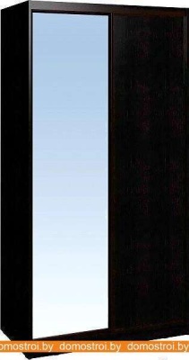 Шкаф-купе Глазов Домашний 1200 ЛДСП с зеркалом (венге) фотография