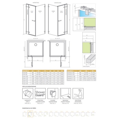 Душевая дверь Radaway Arta KDJ II L/R [386455-03-01] 62x200 прозрачный фотография
