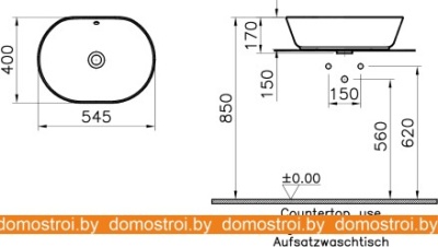 Умывальник Vitra Geo 7427B003-0012 фотография